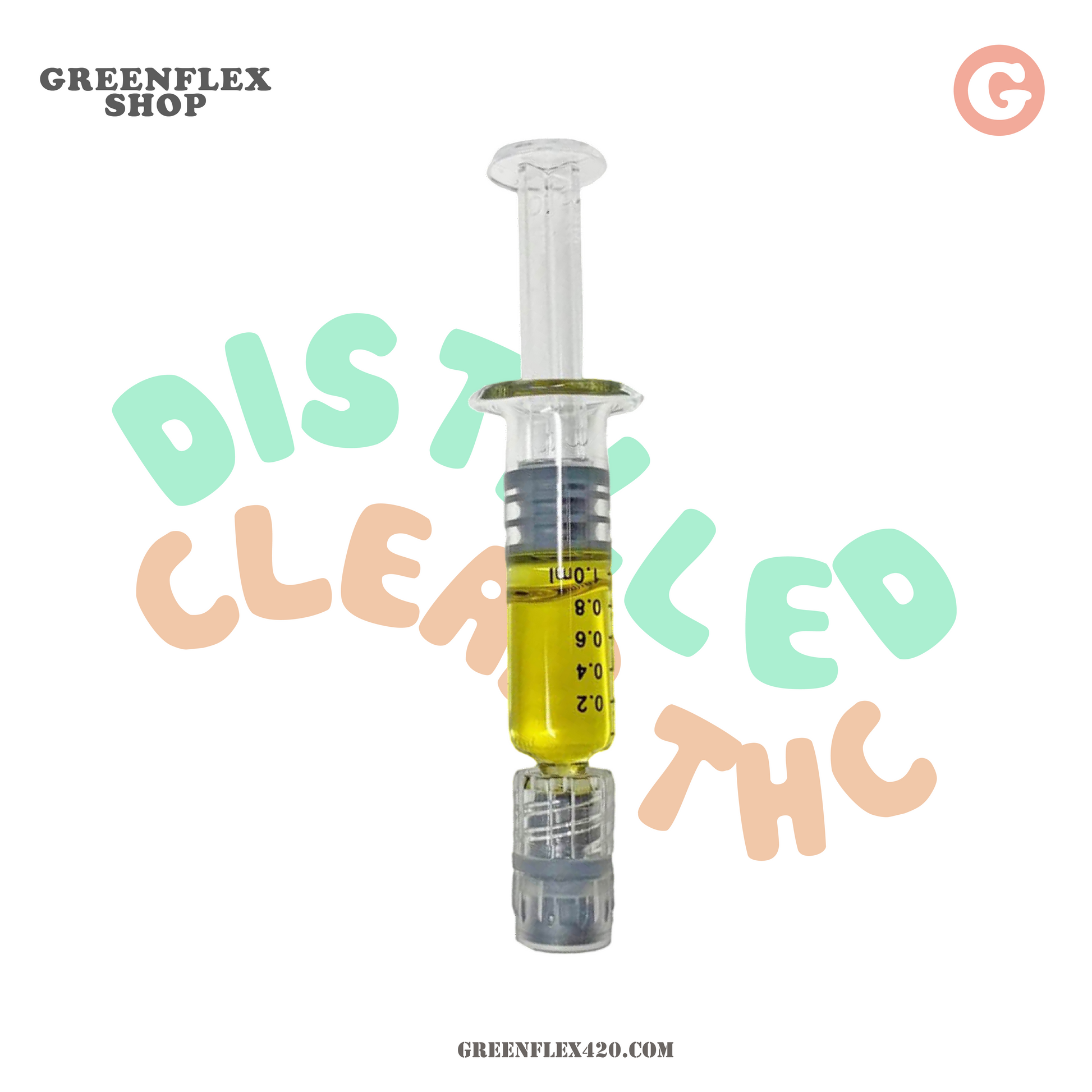 Distilled Clear Wax | Jeringa Wax Destilado Puro 1g | Greenflexlabs
